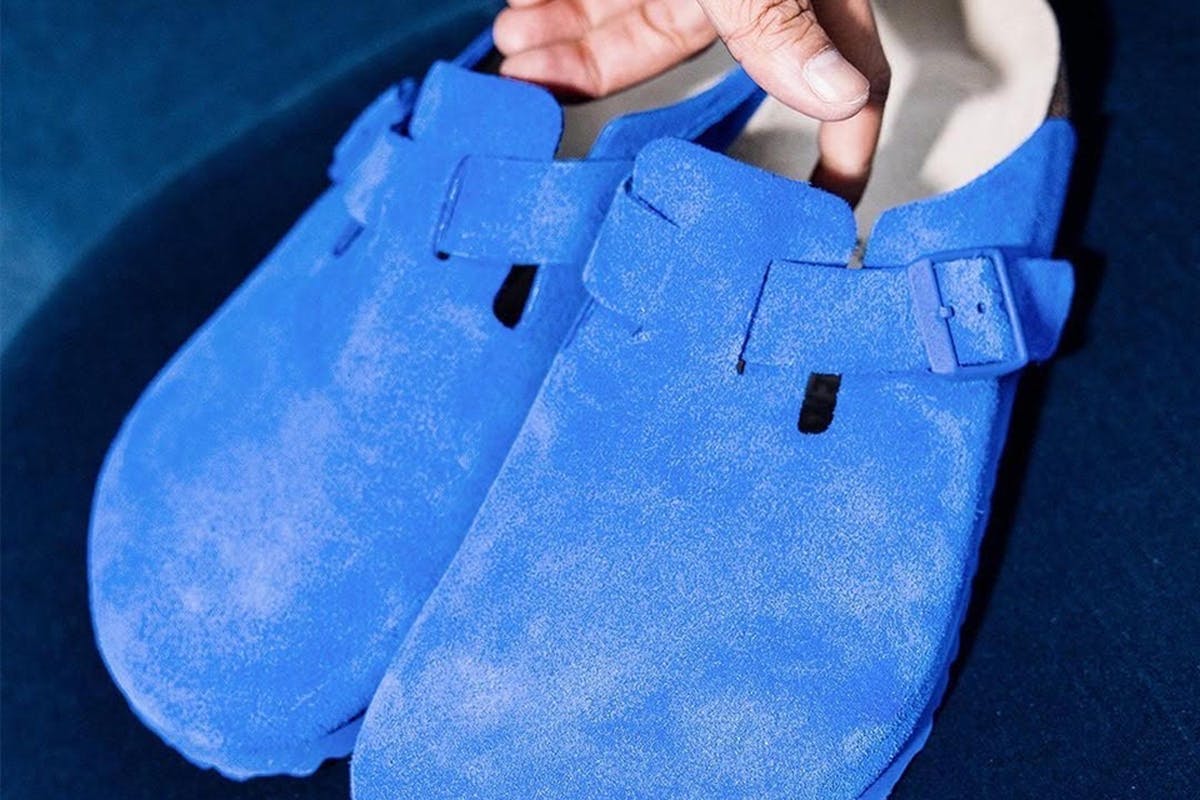 Blue Birkenstock Boston Soft Clog